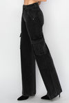 Tatiana High Rise Wide Leg Cargo Jeans