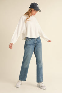 Aria Dolman Sleeve Cropped Sweater