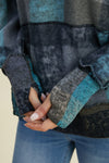 Worlds Apart Plaid Dropped Shoulder Hoodie