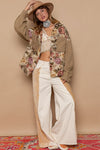 Fall Florals Button Down Jacquard Shirt