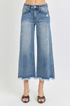 Angelica High Rise Cropped Flare Jeans