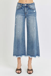 Angelica High Rise Cropped Flare Jeans