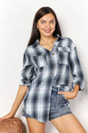 Fall Into Autumn Plaid Shirt