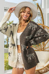 Tigeress Open Front Cardigan