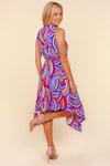 Jessup ￼Mock Neck Sleeveless Printed Dress