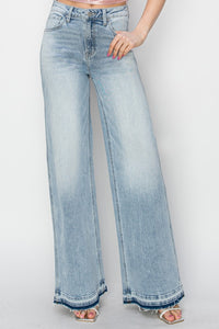 Dolly Full Size High Rise Wide Leg Jeans