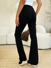 Janet Black Full Size High Waist Distressed Flare Jeans