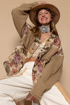 Fall Florals Button Down Jacquard Shirt