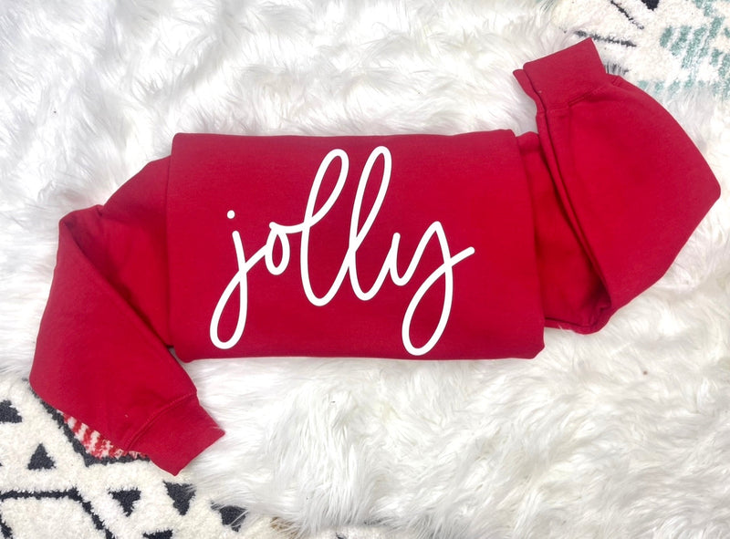 Red Jolly Sweatshirt DTF