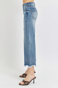 Angelica High Rise Cropped Flare Jeans