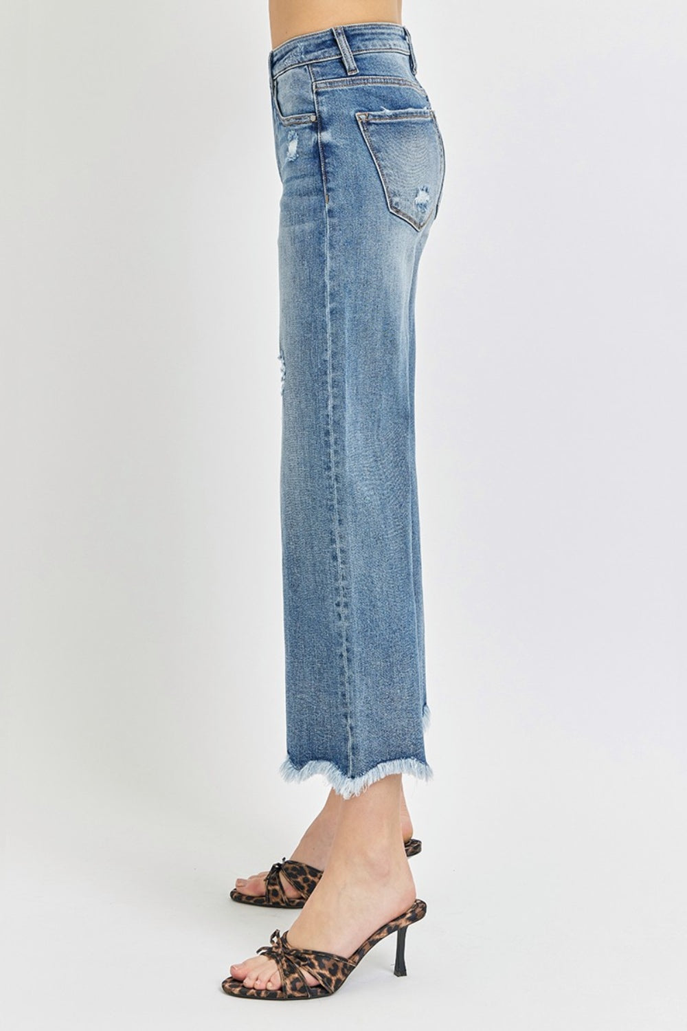 Angelica High Rise Cropped Flare Jeans