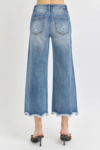 Angelica High Rise Cropped Flare Jeans