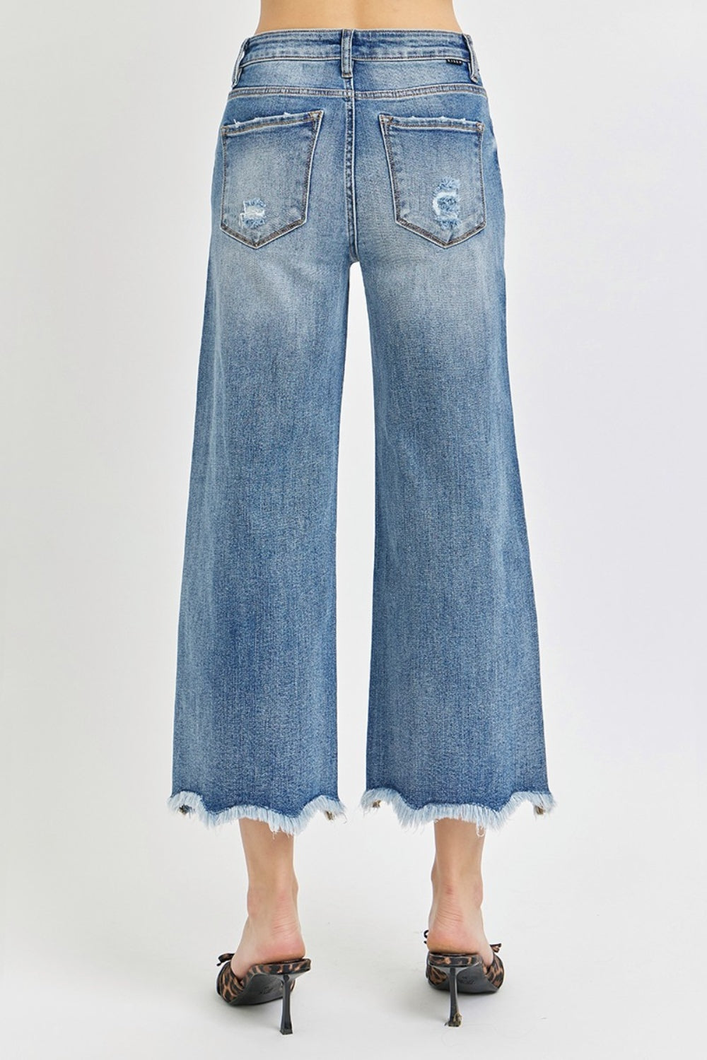 Angelica High Rise Cropped Flare Jeans