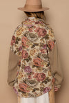 Fall Florals Button Down Jacquard Shirt