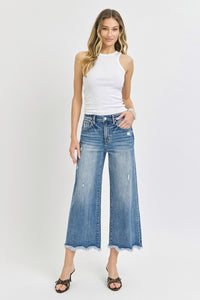Angelica High Rise Cropped Flare Jeans