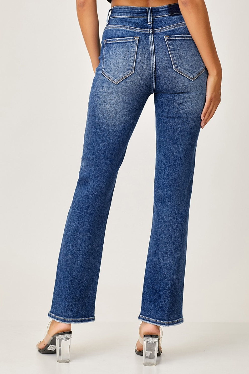 Sammy Mid Rise Slim Straight Jeans