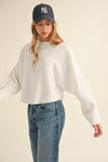 Aria Dolman Sleeve Cropped Sweater