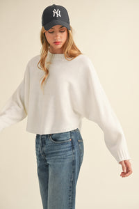 Aria Dolman Sleeve Cropped Sweater