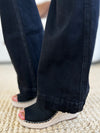 Janet Black Full Size High Waist Distressed Flare Jeans