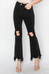 Wrenlee Raw Hem Jeans with Pockets