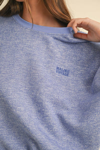 Mable Embroidery Crop Sweatshirt
