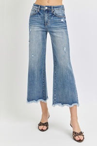 Angelica High Rise Cropped Flare Jeans