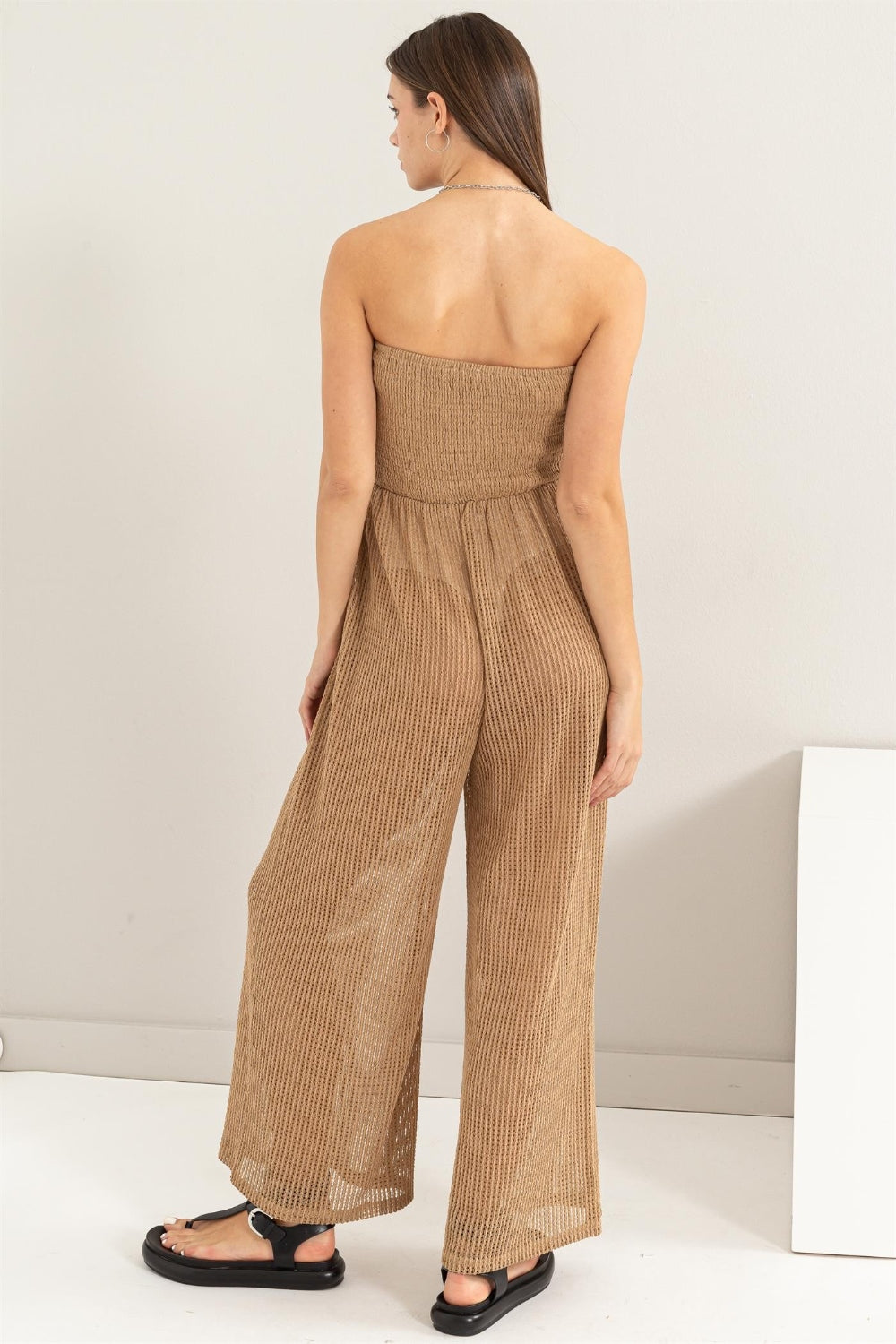 Knitted Cover Up Jumpsuit