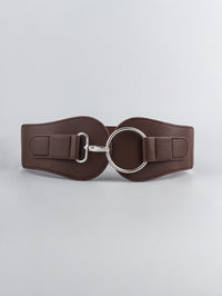 Faux Elastic Wide Belt