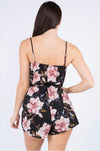 Black Floral Romper