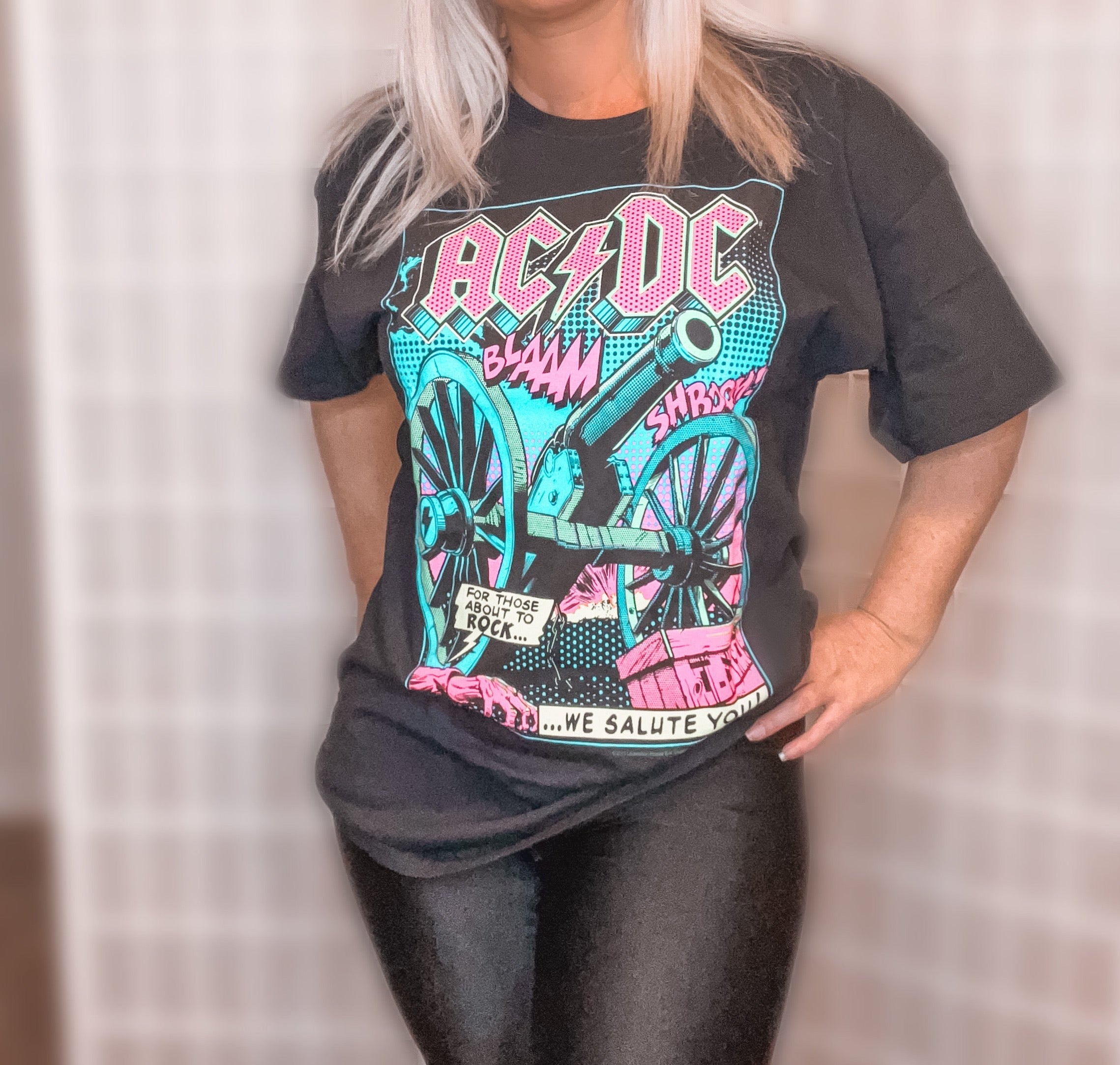 Oversized Licensed ACDC Tee