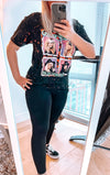 Vintage Oversized Bleach Distressed Poison Tee