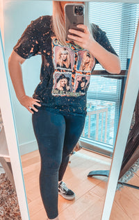Vintage Oversized Bleach Distressed Poison Tee