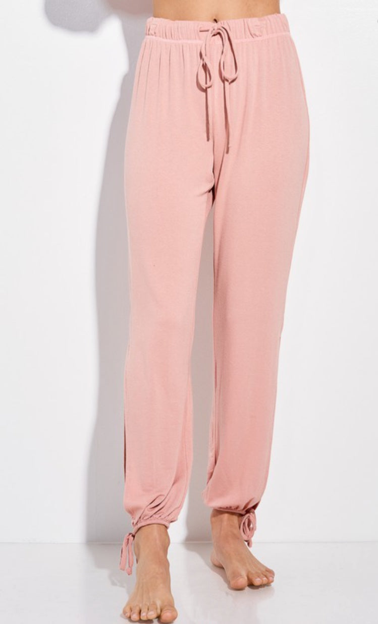 Blush Drawstring Loungewear Set