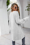 Herringbone Fuzzy Cardigan