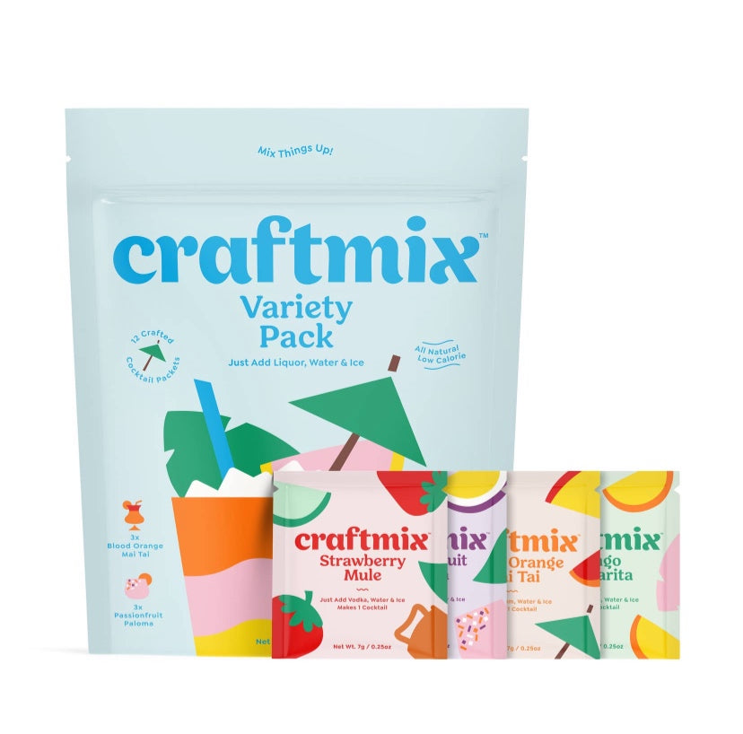 Craftmix Variety Pack Cocktail Mixers- 12 Pack