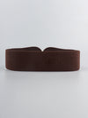 Faux Elastic Wide Belt