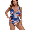 Plus Size Floral Ruffle Swimsuit