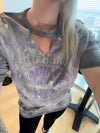 Vintage Oversized Bleach Distressed Black Sabbath Tee