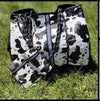 Cow Print Neoprene Totes