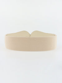 Faux Elastic Wide Belt