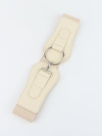 Faux Elastic Wide Belt