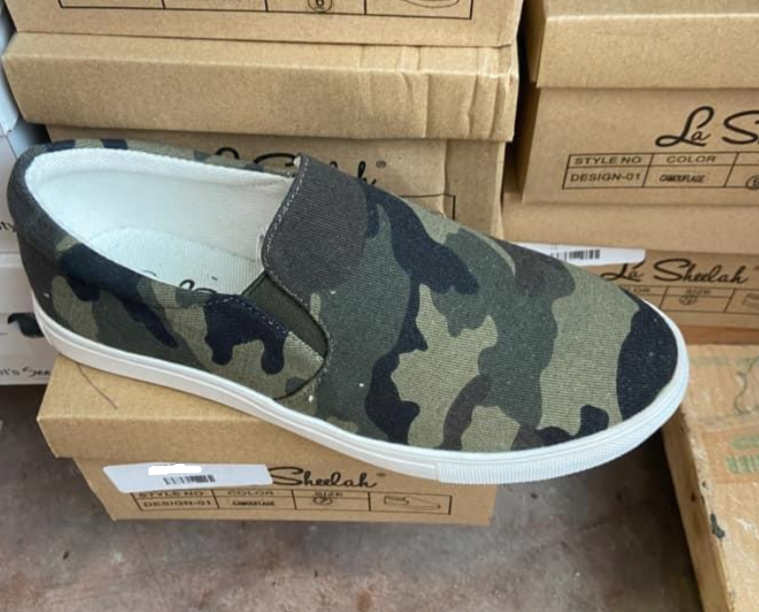 Camouflage Slip-On Shoes