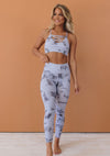 Crisscross Tie Dye Activewear Set