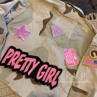 Pretty Girl Cropped Camo Jacket