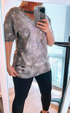 Vintage Oversized Bleach Distressed Black Sabbath Tee