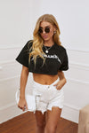Band Cropped Tee