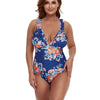 Plus Size Floral Ruffle Swimsuit