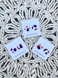 Clay Patriotic Earring Collection  (5 different styles)