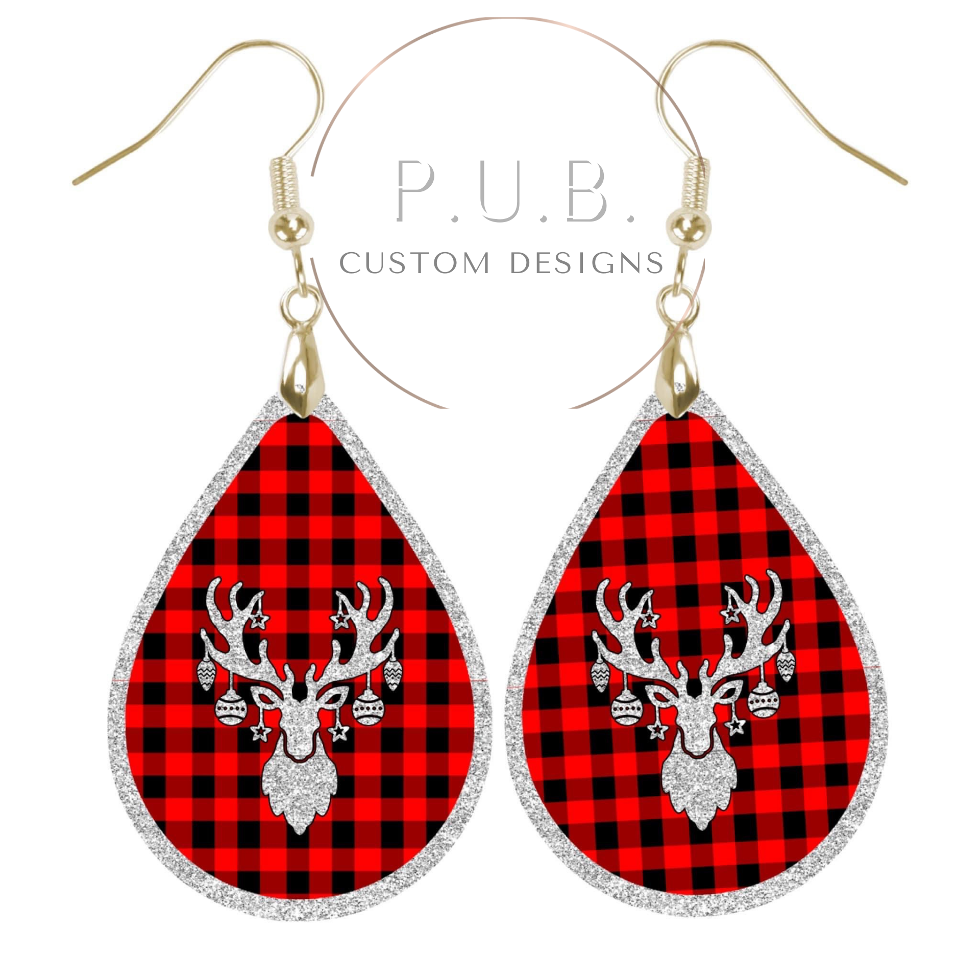 Red Buffalo Plaid Earrings