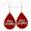 Red Buffalo Plaid Earrings